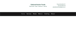 Desktop Screenshot of oaklandkosherfoods.com