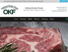 Tablet Screenshot of oaklandkosherfoods.com